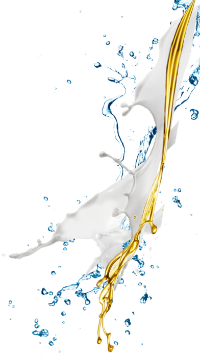 oil, camel milk and water 