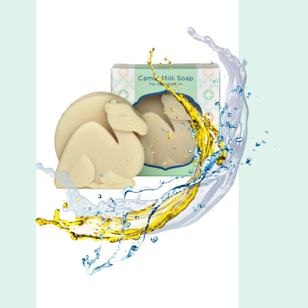 pure vegetable oils, water and camel milk 